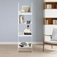 thumbnail image 2 of Miumaeov 4 Tiers Ladder Bookshelf Floor Standing Trapezoid Display Rack Storage Shelf Clear, 2 of 23