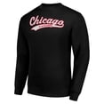 thumbnail image 2 of Men's Starter  Black Chicago Blackhawks Tailsweep City Pullover Sweatshirt, 2 of 3