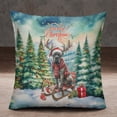 thumbnail image 2 of Merry Christmas Santa Reindeer Antlers Cane Corso Sleigh Xmas Winter Holiday Pillowcase Double Sided Italian Mastiff Dog Lover Gifts Idea Pillow Case Covers - 00023, 2 of 3