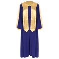 thumbnail image 3 of inhzoy Robe de Clerc pour Femmes et Hommes, Robe de Chorale pour Adultes, Robe de Pasteur, Prédicateurs, École, Collation des Grades, Bleu S, 3 of 6
