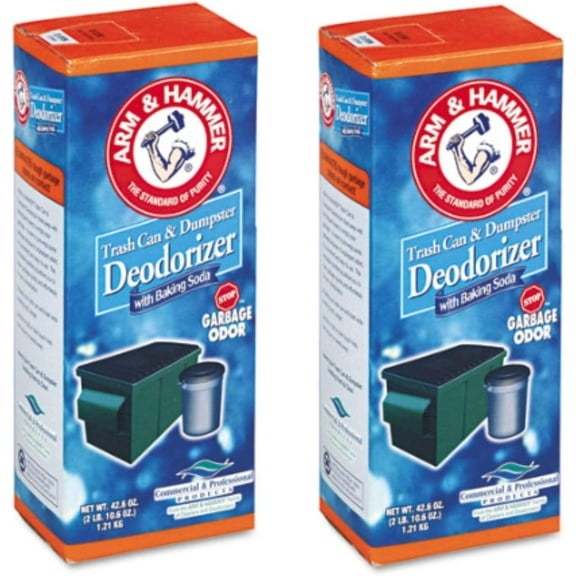 Arm & Hammer 84116 42.6 Oz Trash And Dumpster Deodorizer Can (2 Pack)