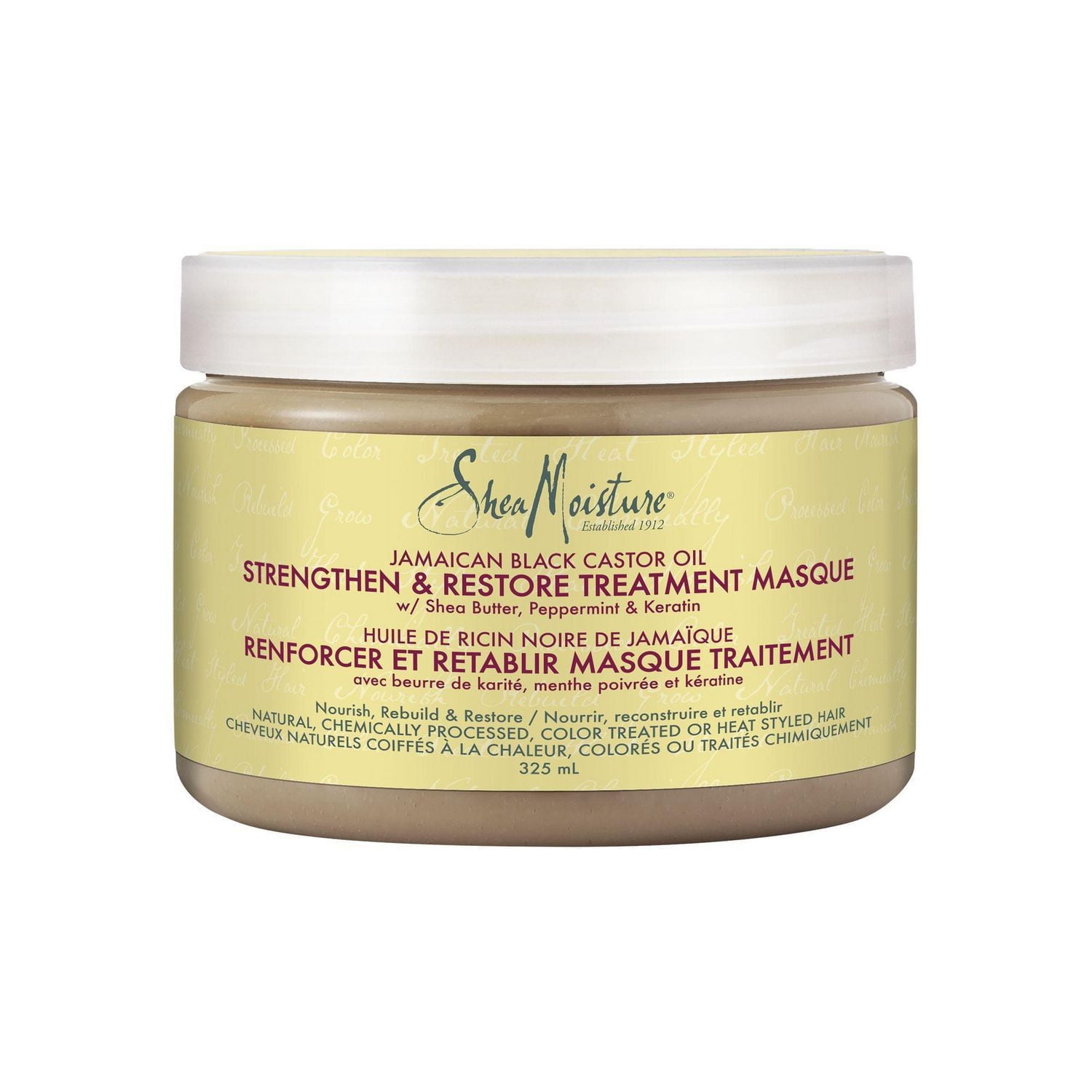 SheaMoisture Strengthen & Restore Jamaican Black Castor Oil Treatment Hair Repair Masque, 325ml Hair Repair Masque