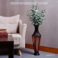 thumbnail image 3 of Hosley 23.5" Red Metal Oblong Floor Vase, 3 of 3