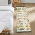 thumbnail image 3 of Yayeee Runner Rug for Bedroom 2'x6' Machine Washable Hallway Non Slip Mat, Beige Wildflowers, 3 of 8