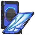 thumbnail image 2 of Case for iPad Air 13 Inch M3 2025 / M2 2024 12.9 inch (3rd/4th Gen) with Screen Protector, 360 Degree Rotating Kickstand Hand Strap Shockproof Cover with Shoulder Strap, Dark Blue PC, 2 of 7