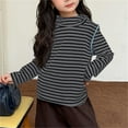 thumbnail image 3 of Ugoldhm Kid & Teen Girls Striped Lightweight Hoodie - Long Sleeve Pullover Sweatshirt(2-16 Years), 3 of 6