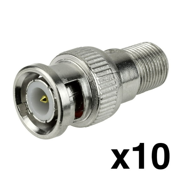 Construct Pro F Female to BNC Male Adaptors (10 Pack)