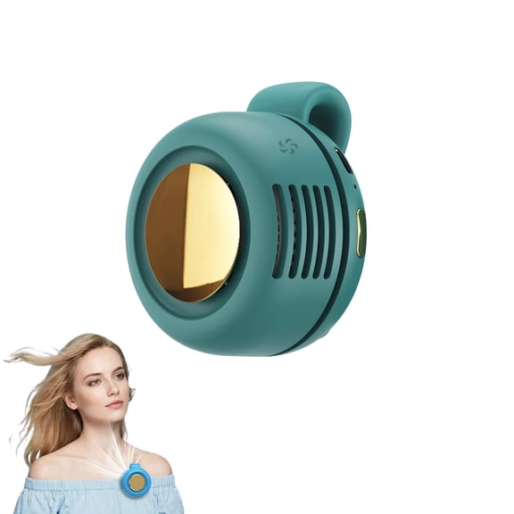 Clip on Fan Portable, 360° Rotatable Mini Clip Fan for Shirt Waist, 3-Speed Adjustable Small Whirlwind Fan for Outdoor Travel Office, USB Rechargeable Personal Cooling Fan