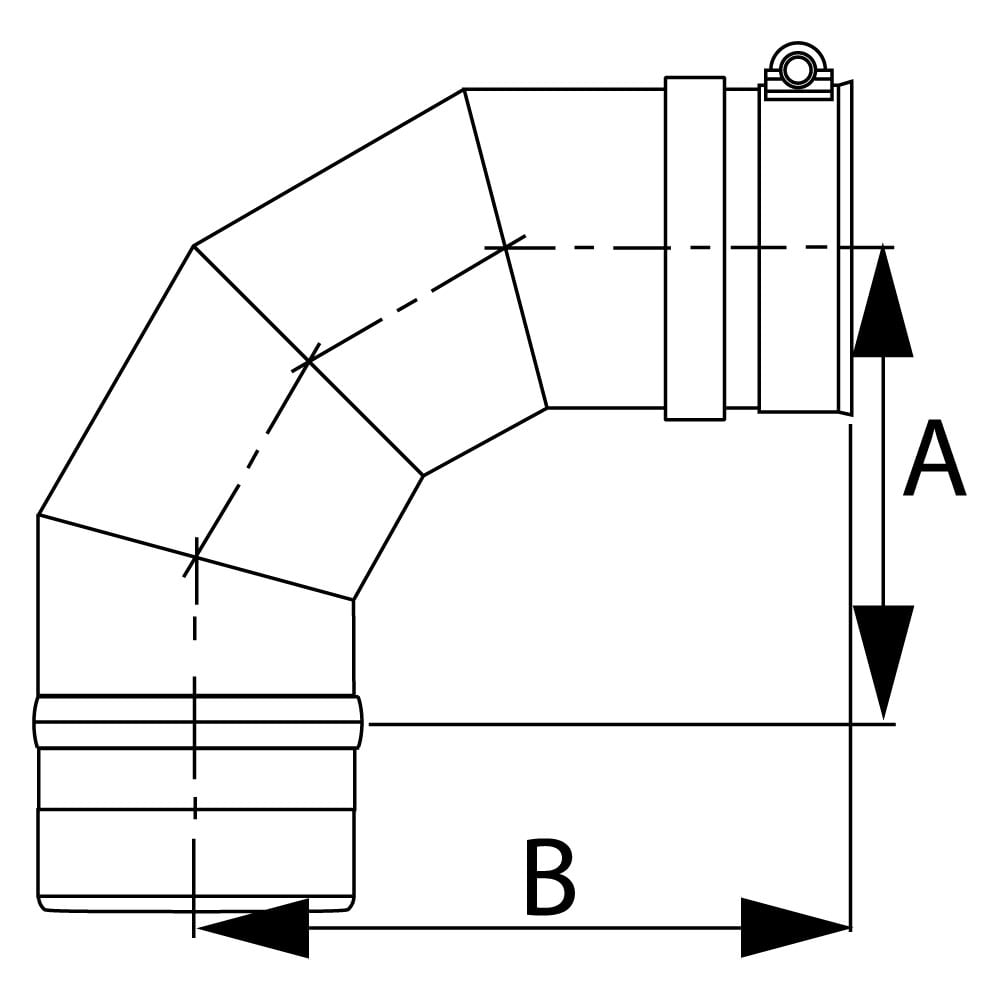 Duravent FSELB9008 8" Inner Diameter - Stainless Steel