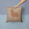thumbnail image 2 of Carolines Treasures BB1126-BL-BN-PW1414 Sheep Burlap and Brown   Canvas Fabric Decorative Pillow BB1126 14Hx14W, 2 of 4