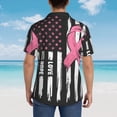thumbnail image 3 of Lsque Ribbon Breast Cancer Awareness pattern Hawaiian Shirt for Men, Unisex Summer Beach Casual Short Sleeve Button Down Shirts-XX-Large, 3 of 9