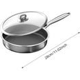 thumbnail image 2 of Stainless Steel Frying Pan Nonstick Skillet with Lid, 10 Inch Induction Cookware Oven,Safe Pan for Ceramic Stoves,Healthy Cooking & Easy Clean (28CM), 2 of 8