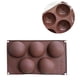 thumbnail image 4 of Injueey Molde de pastel de media bola en forma de cubo de hielo, pastelería, hornear, Chocolate, Fondant, molde de silicona, bandeja para hornear DIY Herramientas y accesorios para hornear PC 1 Injueey HA001602-00, 4 of 6
