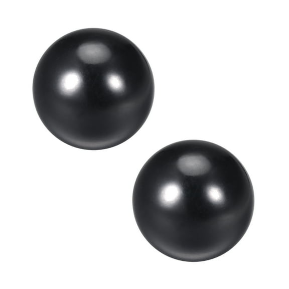 Unique Bargains 2Pcs Phenolic Plastic Ball Knob M10 Female Threaded Machine Handle 32mm Dia. Black