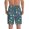 thumbnail image 4 of Lsque Sports Ball Mens Sleep Pajama Shorts,Short Pajama Pants, Cotton Ultra-Soft Knit-XX-Large, 4 of 9