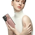 thumbnail image 7 of Allytechgroup Wallet Phone Case for Samsung Galaxy S22 Plus, Built-in Shoulder Strap Lanyard Stand RFID Blocking Shockproof Protective Back Cover for Samsung Galaxy S22 Plus, Rosegold, 7 of 7