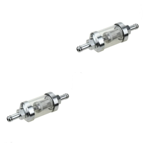 Riwesomey Filtro de aceite para motocicleta de 8mm, Purolator para tallado de combustible de Gas, accesorios de Motor reutilizables en línea, 2piezas
