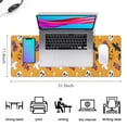 thumbnail image 5 of Long Mouse Pads for Desk,Halloween Icons Pattern Desk Mats on Top Of Desks, Desk Mouse Pad Extra Large with 3mm Non-Slip Base and Stitched Edge for Gaming,Office,Work,Home 31.5x11.8in, 5 of 5
