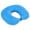 Blue, variant on U Shaped Memory Foam Pillow For Travel Neck Support Airplane Head Rest Comfortable Sleeping Black -LAILLSH