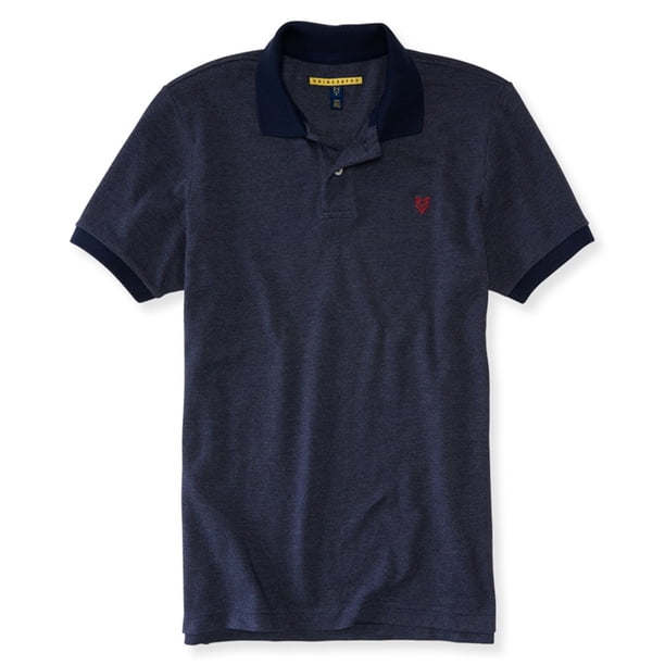 Polo de rugby con logotipo de Aeropostale para hombre, azul, pequeño Aeropostale polo, rugbi