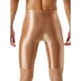 thumbnail image 2 of CHICTRY Mens Dry Fit Tight Compression Swimming Running Shorts Glossy Gym Fitness Leggings, 2 of 6