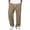BPQ43-Khaki, variant on Men'S Linen Pants Casual Lightweight Drawstring Elastic Waist Pockets Loose Fit Straight Legs Summer Beach Yoga Sweatpants Khaki 3XL