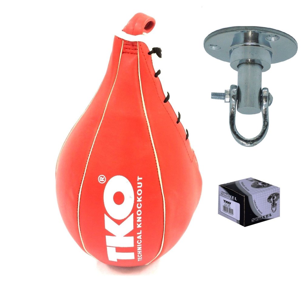 TKO Boxing Speed Bag Punching Ball With Swivel Training