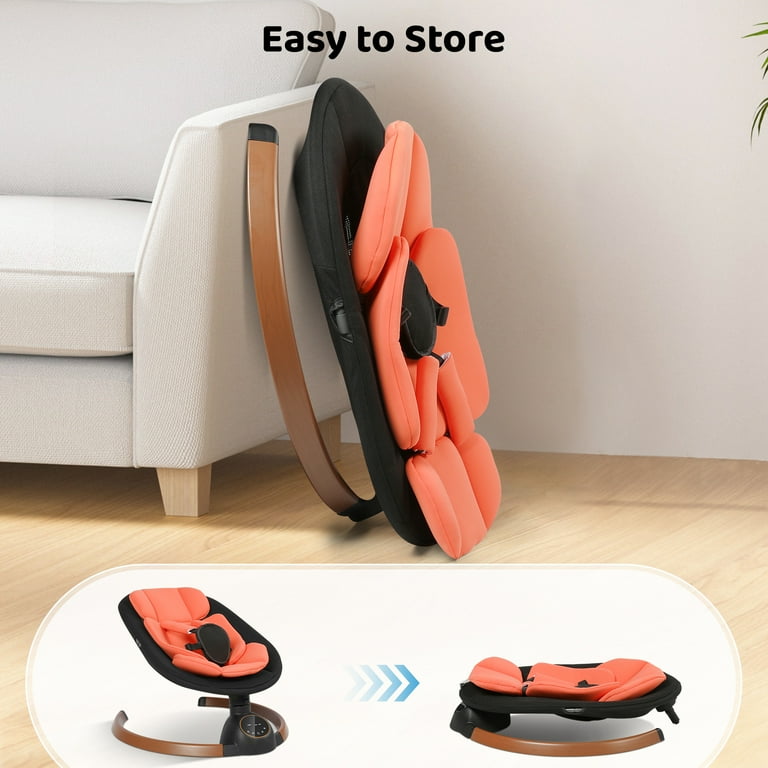 babyeap Baby Swing for Infants, Bluetooth Control, 5 Speeds, 10