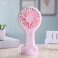 thumbnail image 2 of Mini Ventilador Portátil Rosa, Ventilador Recargable USB para Oficina, Dormitorio, Regalo para Estudiantes, Larga Resistencia, 2 of 5