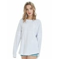 thumbnail image 5 of Toptie Women's Crewneck Pom Pom Pullover Jersey Youth Long Sleeve Baseball Tee Shirt Blank-Red-XL, 5 of 6