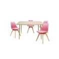 thumbnail image 1 of Comedor Murcia Rectangular 120x70 para 4 personas con Sillas Frankfurt Rosas, 1 of 5