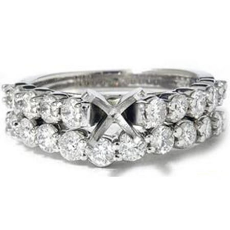 Pompeii White Gold 1 1/2ct G SI Diamond Engagement Wedding Ring Set (G,SI)