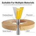 thumbnail image 4 of 6pcs Dovetail Joint Router Bit Set 1/4" 3/8" 1/2" 5/8" 3/4" 7/8" Cutting Dia Wood Milling Cutter Tool for Making Boxes Drawers Chests, 4 of 9