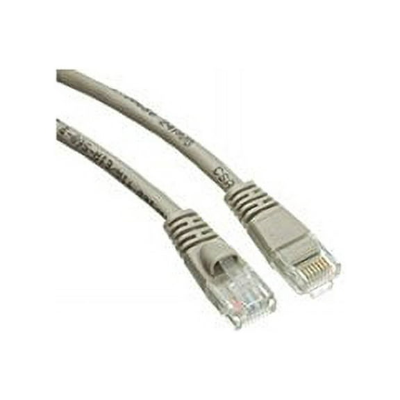 C&E C and E Cat5e Ethernet Patch Cable, Snagless/Molded Boot, 6 Inch, Gray
