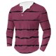 thumbnail image 1 of Blusas y camisas de manga larga con cuello redondo para hombre, estilo casual, cuello redondo, estampado, para fitness, deportes, manga larga, blusa de poliéster., 1 of 4