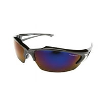 Edge Eyewear Khor Polarized Safety Glasses Blue Lens Black Frame 1 pc.