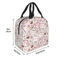 thumbnail image 4 of Kdxio Cute Rabbit Print Insulated Lunch Bag,Reusable Tote Lunch Box for Women Men,Leakproof Cooler Lunch Bags for Work Office Travel Picnic, 4 of 6