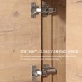 thumbnail image 4 of 24 Inch Bathroom Vanity with 2 Soft Close Door & Adjustable Shelf, Wooden Bathroom Storage Cabinet with 2 Metal Handle, 4 Metal Feet, Freestanding Bathroom Vanity without Ceramic Sink, Imitative Oak, 4 of 8