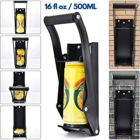 

YFMALL 1 Set 16 Oz 500ml Can Crusher Soft Handle Wall-mounted Labor-saving Iron Beer Can Jar Plastic Bottle Presser Crushing Tool for Everyday Life