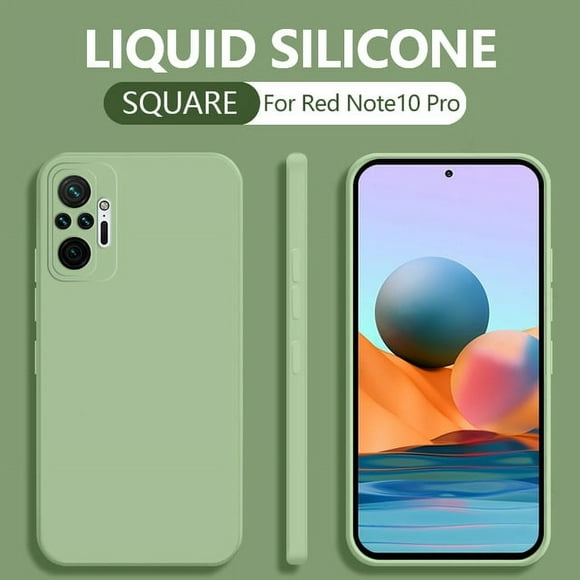 Liquid Silicone Case On Redmi Note 10 Pro Cover green Redmi note 10 pro