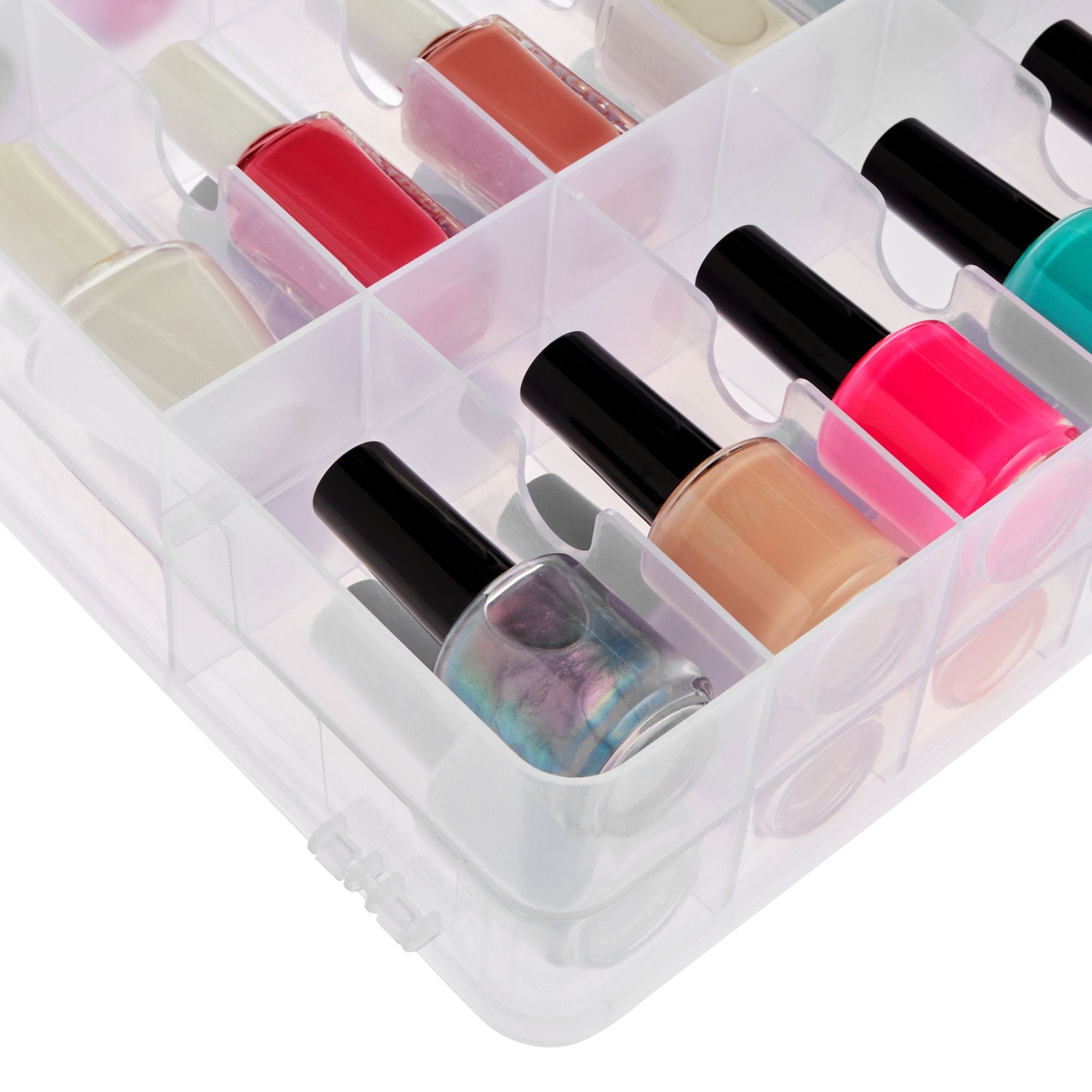 Nail Polish Organizer Holds 72 Bottles (15ml-0.5 fl.oz), Large Nail Polish  Carrying Case with 3 Removable Pouches and 4 Zippered Pockets for Manicure