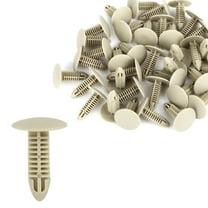 40 Pcs 7mm Hole Dia Plastic Bolt Rivets Fastener Bumper Retainer Clips Beige for Toyota