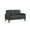 Dark Gray, variant on Alexent  53” Small Modern Two Seater Sofa - Polyester Fabric Upholstered Sofa for Small Spaces, Living Room, Apartment, Dark Gray