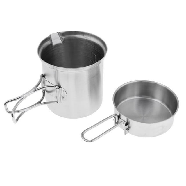 Utensilios de cocina para acampar Sunnimix Olla de camping plegable Acero inoxidable