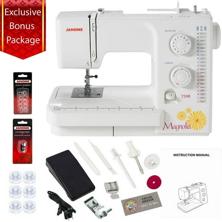 Janome Magnolia 40 Sewing Machine W Bonus Package Walmart Awesome Magnolia 7318 Sewing Machine Janome Magnolia 40 Sewing Machine W Bonus Package Walmart Awesome Magnolia 7318 Sewing Machine