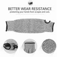 thumbnail image 4 of 1/2 Pcs Level 5 HPPE Safety Arm Sleeve Cover Cut Resistant Anti-Puncture Work Protection Arm Elbow Wrist Guard Gloves 40/45CM, 4 of 6