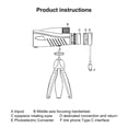 thumbnail image 3 of Electronic Eyepiece Camera, 43mm Telescope Electronic Eyepiece Easy Installation Black  For IOS For Telescope Accessory, 3 of 8