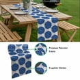 thumbnail image 5 of Dahlia Flower Table Runner - 108 Inch Long, Kitchen Dining Table Runner Dresser Scarves, Farmhouse Botanical Blue Grey Floral Farmhouse Decor for Coffee Tables Wedding Party Banquet, 5 of 8
