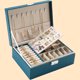 thumbnail image 1 of Caja Organizadores de Joyas, Caja Joyero Mujer, Organizador Estuche Joyero, Organizador Joyas 2 Niveles, Joyero Cuero PU, para Anillos, Pendientes, Collares, Joyero de Piel Sintética, 1 of 4