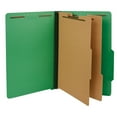 thumbnail image 2 of Bright Colored Pressboard Classification Folders, 2 Dividers, Legal Size, Emerald Green, 10/Box, 2 of 7